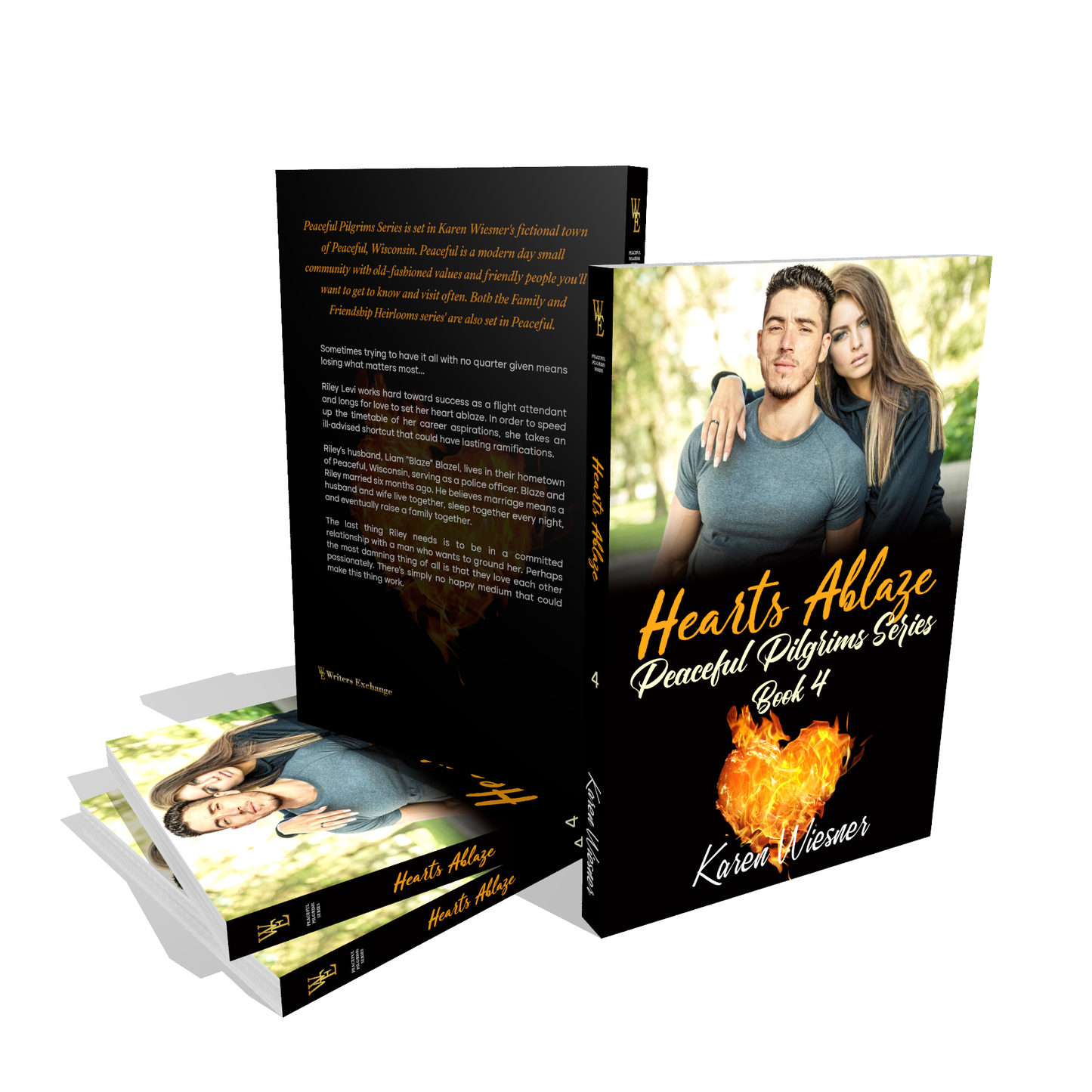Peaceful Pilgrims Series, Book 4: Hearts Ablaze by Karen Wiesner